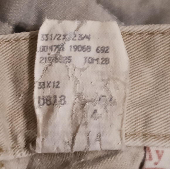 Lee Dungarees Men's Size 32L Carpenter Utility Beige Khaki Shorts - Picture 11 of 13